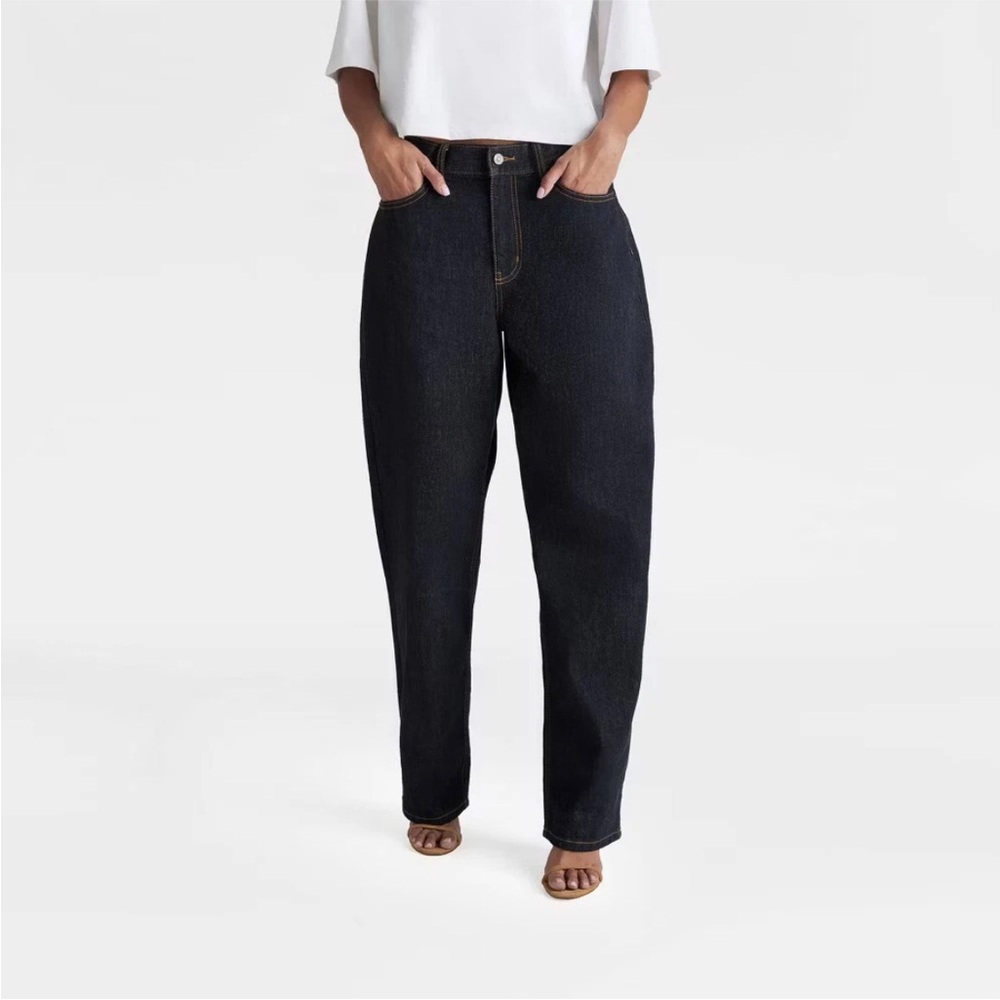 KBB by KAHLANA Women's Mid-Rise Wide Leg 'The Kahlana Jean' - Dark